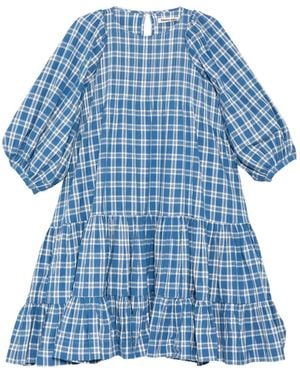 STORY mfg. Cloud Midi Dress - Blue
