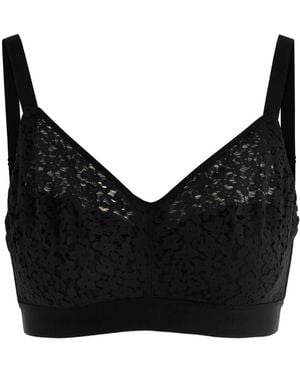 Chantelle Lace-Overlay Bra - Black