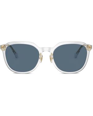 Versace Transparent Square-Frame Sunglasses - Blue