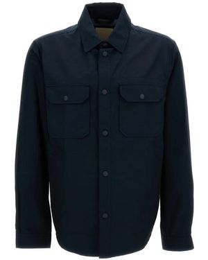 Woolrich Chaqueta con bolsillos de solapa y cuello - Azul