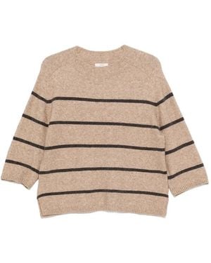 Yerse Gestreifter Pullover - Natur