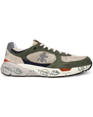Premiata Mase Paneled Sneakers - White