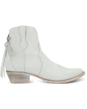 Comme des Garçons Botas Cowboy Con Efecto Arrugado - Blanco