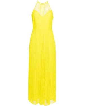 Twinset Halterneck Lace Gown - Yellow