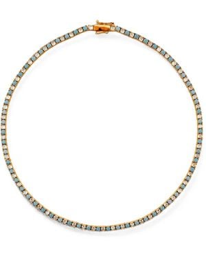 Lady D World Celestia Tennis Necklace - Metallic