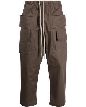 Rick Owens クロップド カーゴパンツ - グレー