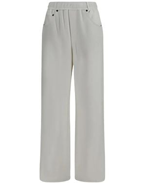 Brunello Cucinelli Elasticated-Waistband Pants - Gray