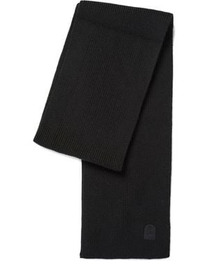 Parajumpers Logo-Patch Wool Scarf - Black
