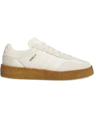 adidas X Edison Chen Gazelle Clot Lace-Up Sneakers - White