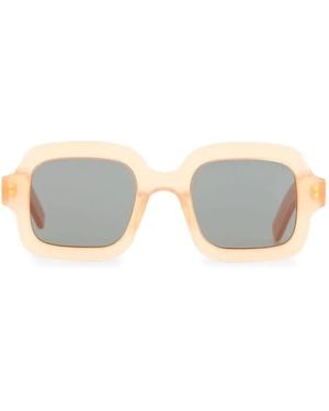 Retrosuperfuture Sonnenbrille Mit Eckigem Gestell - Natur