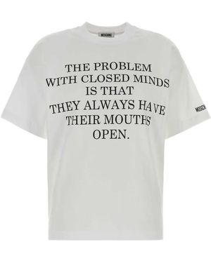 Moschino Slogan-Print T-Shirt - White