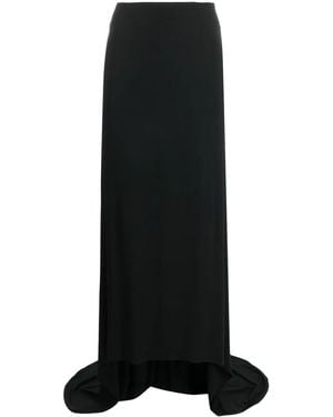 Magda Butrym Falda larga asimétrica - Negro