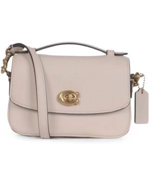 COACH 17 Cassie Logo-Plaque Crossbody Bag - Pink