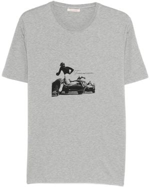 Sartoria Tramarossa Justin Printed Short-Sleeve T-Shirt - Grey