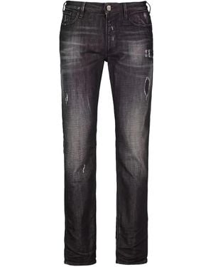 Emporio Armani Distressed Jeans - グレー