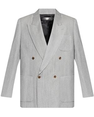 Amiri Double-Breasted Blazer - Gray