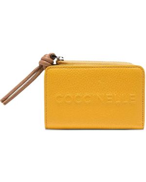 Coccinelle Logo-Print Wallet - Yellow