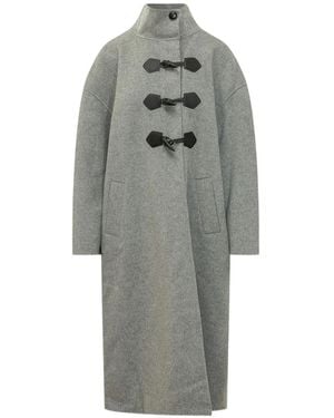 Ba&sh Kaya Toggle-Fastening Coat - Gray