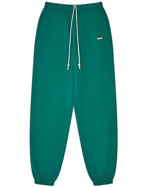 HOMMEGIRLS X Fruit Of The Loom Logo-Patch Drawstring Track Trousers - Green
