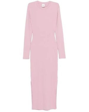 Nanushka Robe Mi-Longue À Découpes - Rose