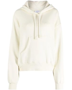 Off-White c/o Virgil Abloh Logo-Print Cotton Hoodie - White