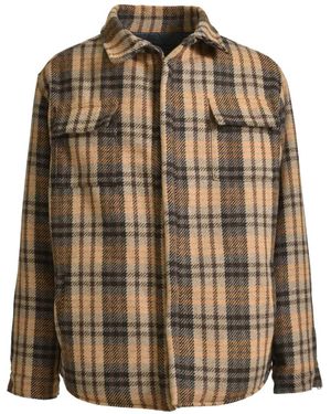 The Edge of Earth™ Check-Pattern Zip-Detail Jacket - Brown