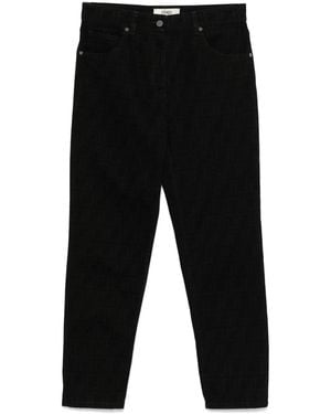 Fendi Ff Denim Jeans - Black