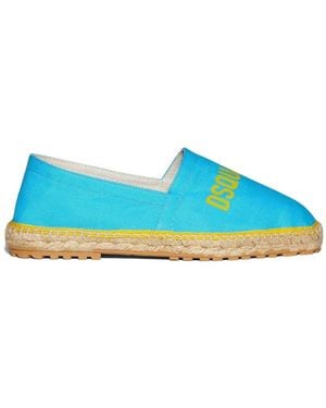 DSquared² Espadrilles Met Logoprint - Blauw