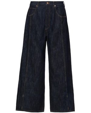 No44 Nari Paneled Jeans - Blue