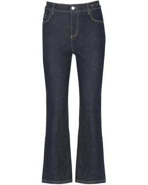 Marella Mlscropped Flared Cropped Jeans - Blauw