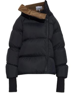 Ganni Quilted Jacket - Blue