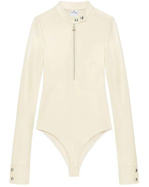 Courreges Body Con Cremallera - Blanco
