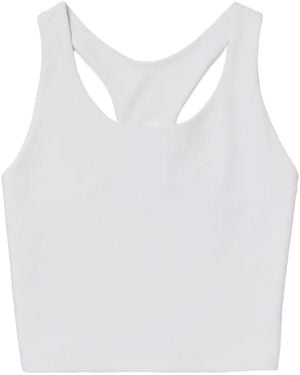 Fila Cross Court Rib-Knit Top - White