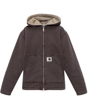 Carhartt Zip-Up Hooded Jacket - Brown