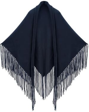 Malo Chaqueta con flecos - Azul