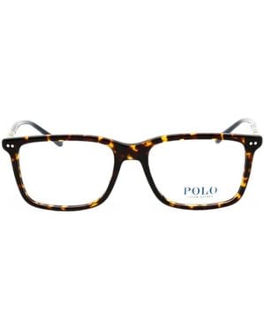 Polo Ralph Lauren Rectangle-Frame Glasses - Black