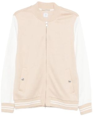 Eleventy Veste Bomber À Fermeture Zippée - White