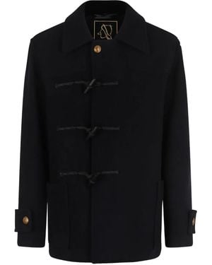 Sealup Toggle-Button Coat - Black