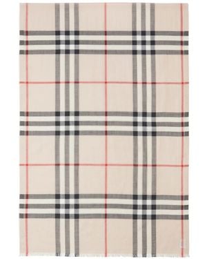 Burberry Gewebter Wide Check Schal - Natur