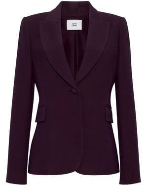Adam Lippes Blazer con botón - Morado