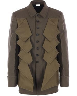 Comme des Garçons Single-Breasted Jacket - Green