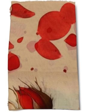 D'Aniello Foulard À Fleurs Imprimées - Rouge