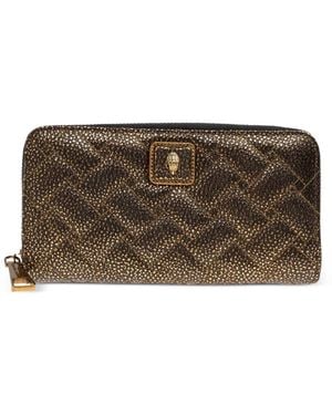Kurt Geiger Quilted Zip-Fastening Wallet - Brown
