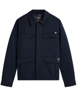 Scotch & Soda Multi-Pocket Cotton Jacket - Blue