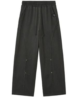Izzue Drawstring-Fastening Palazzo Pants - Gray