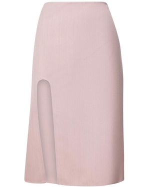 Stella McCartney Side-Slit Skirt - Pink