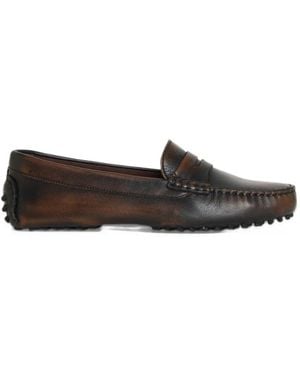 GIMAGUAS Faded-Finish Loafers - White