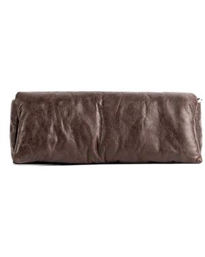 Rick Owens Pochette À Design Matelassé - Brown