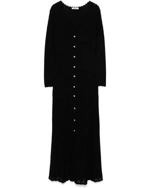 Sandro Knitted Maxi Dress - Black
