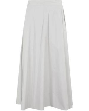 Remain Pleated Maxi Skirt - White
